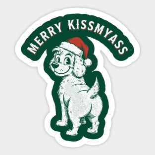 Merry Kissmyass Sticker